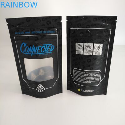 Resealable στάση φερμουάρ απόδειξης μυρωδιάς επάνω στη σακούλα φερμουάρ με το αργίλιο παραθύρων μέσα