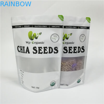 Συσκευάζοντας σακούλες ριπών ζύμης μπισκότων τσαντών πρόχειρων φαγητών απόδειξης μυρωδιάς με τα μπροστινά ομιχλώδη παράθυρα