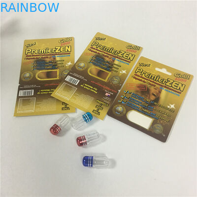 Ανακυκλώσιμο φουσκαλών εγγράφου καρτών σκληρότερο κιβώτιο καψών χαπιών χρονικών αρσενικό αυξήσεων σεξουαλικό