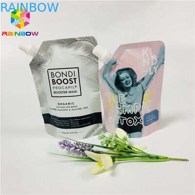 Στάση βαθμού τροφίμων Doypack επάνω να καθαρίσει σακουλών στην επαναχρησιμοποιήσιμη συσκευασία μασκών πηκτωμάτων του προσώπου υγρή