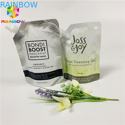 Στάση βαθμού τροφίμων Doypack επάνω να καθαρίσει σακουλών στην επαναχρησιμοποιήσιμη συσκευασία μασκών πηκτωμάτων του προσώπου υγρή