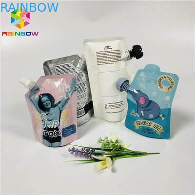 Στάση βαθμού τροφίμων Doypack επάνω να καθαρίσει σακουλών στην επαναχρησιμοποιήσιμη συσκευασία μασκών πηκτωμάτων του προσώπου υγρή