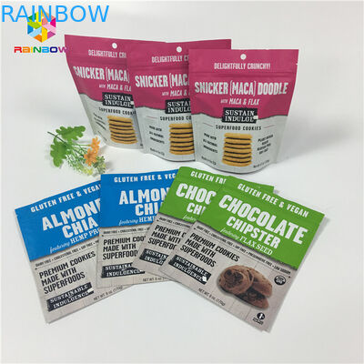 Η Resealable συσκευασία τροφίμων πρόχειρων φαγητών τοποθετεί την κλειδαριά φερμουάρ φύλλων αλουμινίου αργιλίου ελασματοποίησης γαλάτων πρωτεΐνης σε σάκκο/σε σκόνη