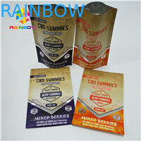 Η μακροχρόνια συσκευασία σακουλών φύλλων αλουμινίου διάρκειας ζωής συγκολλά την τσάντα 1/8oz με θερμότητα 1/2oz 1oz CBD Gummies