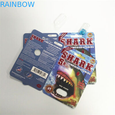 Αρσενική σεξουαλική αύξηση απόδοσης κιβωτίων επίδειξης καρτών συσκευασίας φουσκαλών καψών χαπιών ρινοκέρων