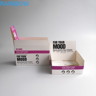 Λιανική συσκευασία κιβωτίων συσκευασίας χαρτονιού της Kraft Eco φιλική πτυσσόμενη για τη σοκολάτα