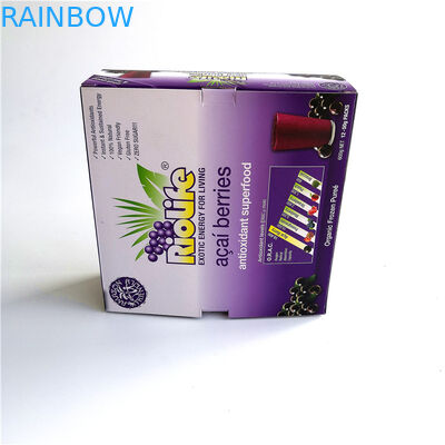 Ανακυκλώστε την πτυσσόμενη συσκευασία κιβωτίων εγγράφου, προσαρμοσμένο κιβώτιο εγγράφου επίδειξης μεγέθους για τα μούρα