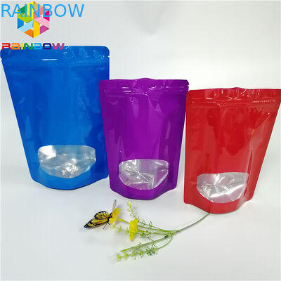 3.5g το συσκευάζοντας πλαστικό σακουλών φύλλων αλουμινίου σκονών σπόρου συγκολλά τις τσάντες με το σαφές παράθυρο με θερμότητα