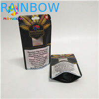 Doypack Κ αργιλίου φύλλων αλουμινίου σακουλών ασφαλίστρου CBD κάνναβης λουλουδιών ανθεκτική σακούλα παιδιών απόδειξης μυρωδιάς τσαγιού συσκευάζοντας