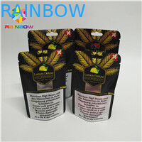 Doypack Κ αργιλίου φύλλων αλουμινίου σακουλών ασφαλίστρου CBD κάνναβης λουλουδιών ανθεκτική σακούλα παιδιών απόδειξης μυρωδιάς τσαγιού συσκευάζοντας