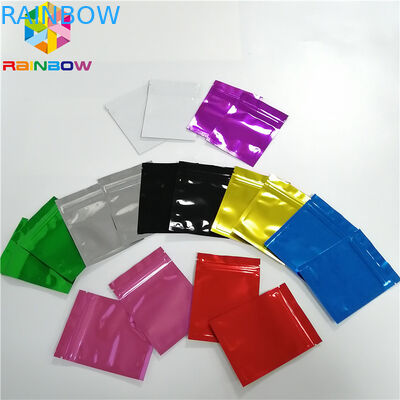 Ακτινοβολήστε Ziplock Mylar ολογραμμάτων αστεριών λάμψης τσαντών στιλπνή δευτερεύουσα συσκευασία μασκών σφραγίδων τρία του προσώπου