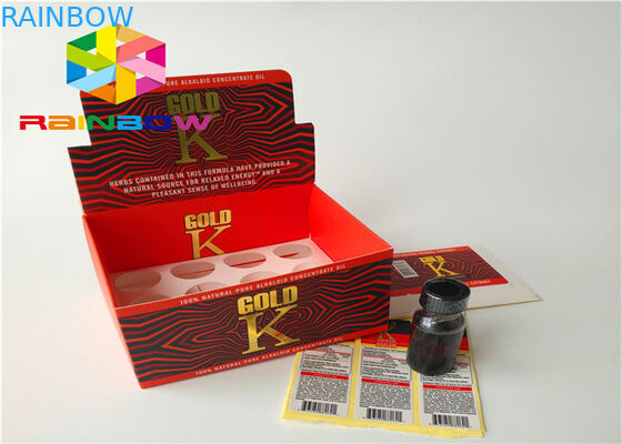 Το ανακυκλωμένο έγγραφο ζάρωσε το λιανικό αντίθετο κιβώτιο επίδειξης για τον υγρό ε ατμού χυμό Vape ε