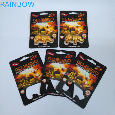 Η συσκευασία καρτών φουσκαλών χρήσης υλικού πηγαίνει ανακυκλωμένο εμπορευματοκιβώτιο έγγραφο καψών τρυπών ΡΙΝΟΚΕΡΩΝ