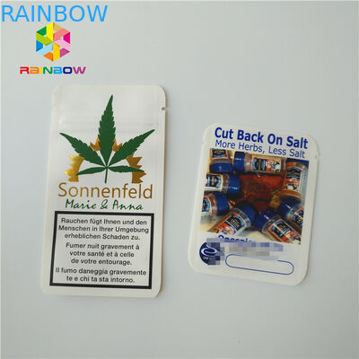 Το ζιζάνιο εγγράφου της Kraft τοποθετεί Ziplock σακουλών φύλλων αλουμινίου το συσκευάζοντας φύλλο αλουμινίου αργιλίου για τη 1/4 σκόνη γραμμαρίου σε σάκκο