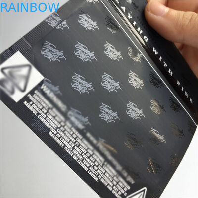 Ακίνδυνος για τα παιδιά συγκολλήστε τις συσκευάζοντας ευθυγραμμισμένες σακούλες φύλλων αλουμινίου αργιλίου Mylar τσαντών με θερμότητα τυπωμένες Ziplock