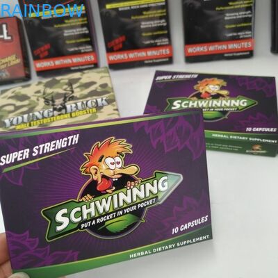 Πτυσσόμενες σακούλες συνήθειας που συσκευάζουν τη χαρτονένια ημέρα 7 300gsm κιβώτιο χαπιών 2 ημερών