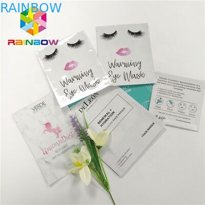 3 τοποθετημένων σε στρώματα μασκών κενών αργιλίου φύλλων αλουμινίου καλλυντικών τσαντών στρώματα σακουλών μασκών Resealable