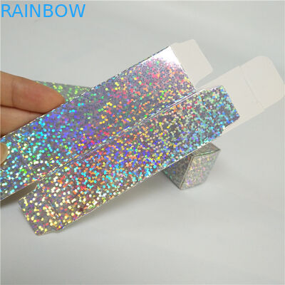 Οι ολογραφικές καλλυντικές συσκευασίες μεγέθους συσκευασιών 2.5x2.5x8.5cm κιβωτίων εγγράφου για το χείλι σχολιάζουν