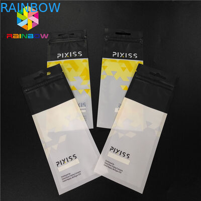 Η απόδειξη μυρωδιάς τοποθέτησε Ziplock Mylar τη στάση επάνω στο σαφές λογότυπο εκτύπωσης συνήθειας σακουλών σε στρώματα