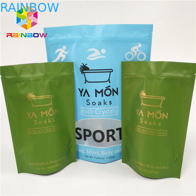 Πλαστική Resealable στάση Mylar φύλλων αλουμινίου αργιλίου επάνω στις σακούλες Doypack για τη συσκευασία ζάχαρης καραμελών πρόχειρων φαγητών