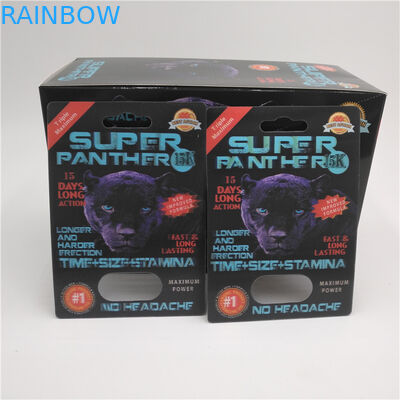 Κάρτα φουσκαλών ενθέτων φωτογραφικών διαφανειών που συσκευάζει το υλικό της PET για τα αρσενικά χάπια αυξήσεων