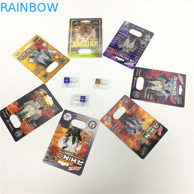 ΡΙΝΟΚΕΡΩΝ 8/11/25 επίδειξης φουσκαλών καρτών τρισδιάστατο κενό εμπορευματοκιβώτιο χαπιών απόδοσης αυξήσεων συσκευασίας αρσενικό