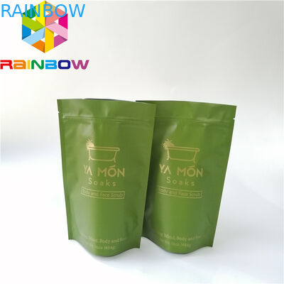 Ευθυγραμμισμένη φύλλο αλουμινίου πλαστική στάση επάνω Gravure συσκευασίας φροντίδας δέρματος λουτρών σακουλών φερμουάρ στην αλατισμένη εκτύπωση