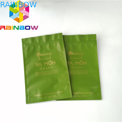 Ευθυγραμμισμένη φύλλο αλουμινίου πλαστική στάση επάνω Gravure συσκευασίας φροντίδας δέρματος λουτρών σακουλών φερμουάρ στην αλατισμένη εκτύπωση