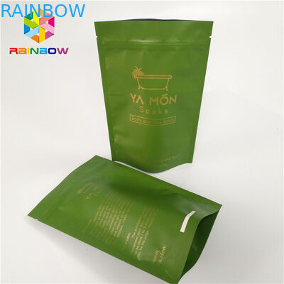 Ευθυγραμμισμένη φύλλο αλουμινίου πλαστική στάση επάνω Gravure συσκευασίας φροντίδας δέρματος λουτρών σακουλών φερμουάρ στην αλατισμένη εκτύπωση