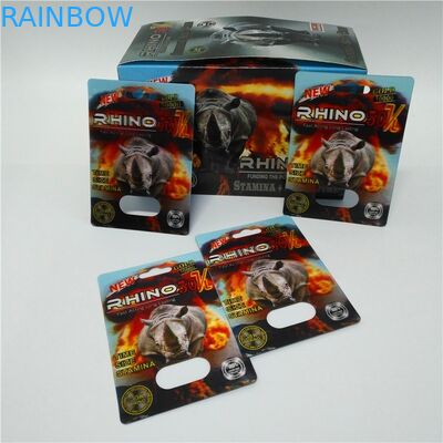 Πακέτο φουσκαλών κιβωτίων επίδειξης που συσκευάζει την τρισδιάστατη εκτύπωση για τα αρσενικά χάπια αυξήσεων Mamba