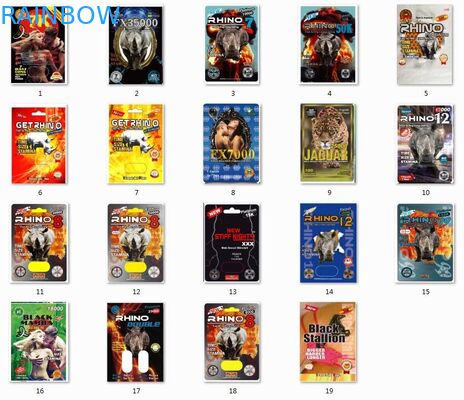 Ανθεκτική κάρτα φουσκαλών που συσκευάζει Mamba/τη φιάλη δύο λίτρων 25k/το δύσκαμπτο ρινόκερο 69 Rox κιβώτιο επίδειξης καψών χαπιών