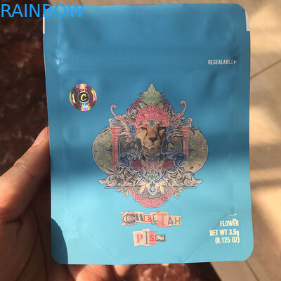 Πρόσφατα καυτός πωλήστε την τσάντα μπισκότων με τις ολογραφικές αυτοκόλλητες ετικέττες μπισκότων η τσάντα Mylar απόδειξης μυρωδιάς για τη συσκευασία ζιζανίων