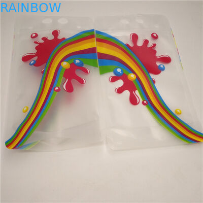 Gusset γάλακτος σαφούς χυμού κατώτατο τσάντες, ανθεκτική στάση επάνω στις σακούλες φύλλων αλουμινίου με τη λαβή