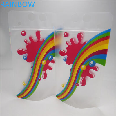 Gusset γάλακτος σαφούς χυμού κατώτατο τσάντες, ανθεκτική στάση επάνω στις σακούλες φύλλων αλουμινίου με τη λαβή