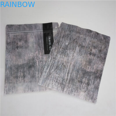 Καλλυντικά κατώτατου Gu κλειδαριών φερμουάρ που συσκευάζουν την πλαστική στάση επάνω στη σακούλα Mylar με το σαφές μέτωπο