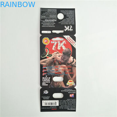 7K σεξουαλικό χάπι πάνθηρων που συσκευάζει το θηλυκό λογότυπο συνήθειας καρτών αυξήσεων με το κιβώτιο επίδειξης