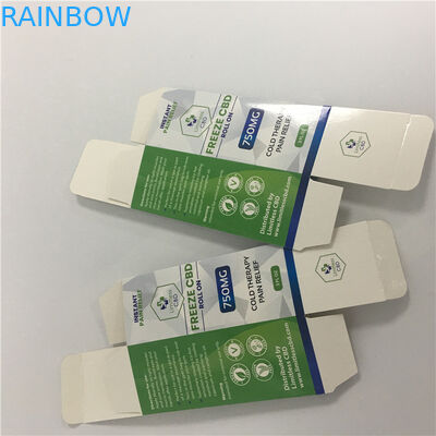 Άσπρο χαρτονένιο CBD Vape συνήθειας τυπωμένο CMYK συσκευάζοντας κιβώτιο λογότυπων