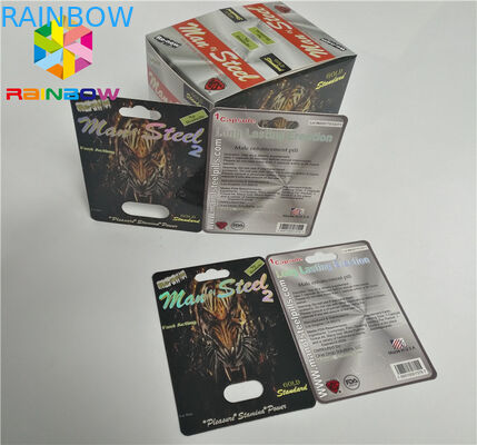 UV κάρτα φουσκαλών εκτύπωσης που συσκευάζει τις κάρτες φουσκαλών εγγράφου μπουκαλιών πετρελαίου CBD/την ηλεκτρονική κασέτα Vape