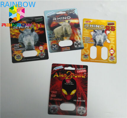 Συσκευάζοντας πηδάλιο 69 δύναμης χαπιών φύλων καρτών φουσκαλών εμπορευματοκιβωτίων καψών 7 τρισδιάστατα 6000