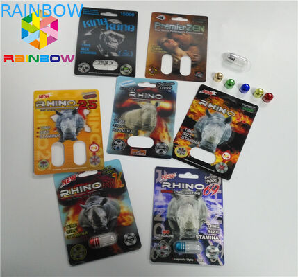 Συσκευάζοντας πηδάλιο 69 δύναμης χαπιών φύλων καρτών φουσκαλών εμπορευματοκιβωτίων καψών 7 τρισδιάστατα 6000