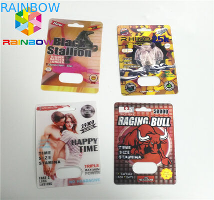 Συσκευάζοντας πηδάλιο 69 δύναμης χαπιών φύλων καρτών φουσκαλών εμπορευματοκιβωτίων καψών 7 τρισδιάστατα 6000