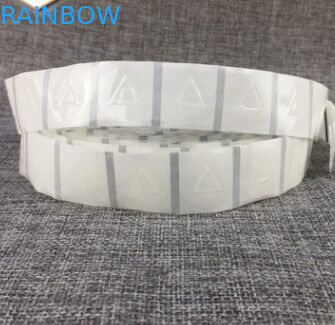 Η PET σαφής συρρικνώνεται το συγκολλητικό αφής τύπο τριγώνων προειδοποίησης αυτοκόλλητων ετικεττών μπράιγ ετικετών μανικιών