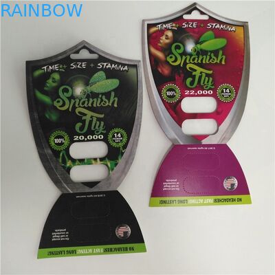 Κάρτα φουσκαλών χαπιών φύλων που συσκευάζει την ισπανική μύγα 2000 αρσενική συσκευασία χαπιών αυξήσεων