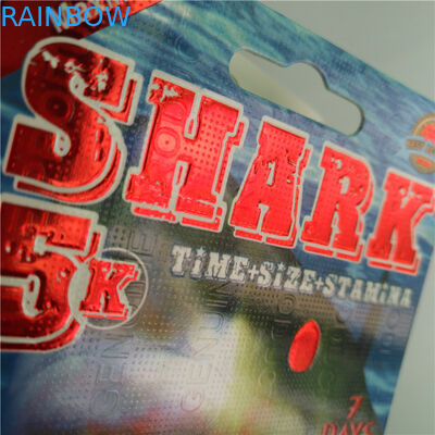 Κάρτα φουσκαλών εγγράφου που συσκευάζει το αρσενικό πακέτο χαπιών αυξήσεων με την πλαστική σφαίρα