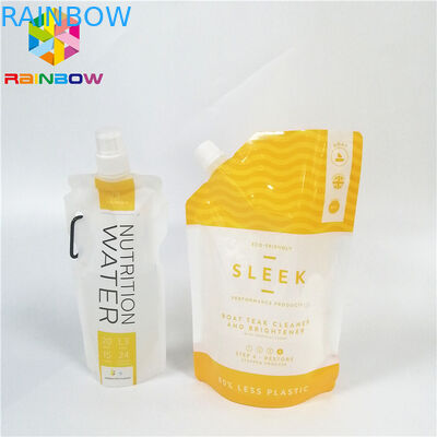 Υγρός πιείτε τη σακούλα σωλήνων χυμού που συσκευάζει την τοποθετημένη σε στρώματα απόδειξη διαρροών για το ποτό