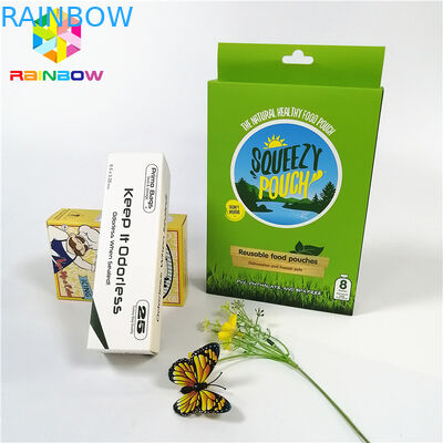 Το ανακυκλώσιμο εμπορικό σήμα σχεδίου λογότυπων συνήθειας τύπωσε τα UV καυτά κιβώτια καρτών εγγράφου σφράγισης με κρεμά την τρύπα για τα καλλυντικά δώρων