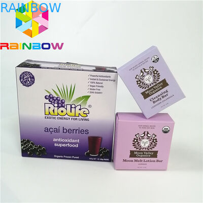 Το πορφυρό επίπεδο ανακυκλώσιμο έγγραφο Κραφτ επιστρώματος κεριών ζάρωσε το τσάι καφέ βαθμού τροφίμων κιβωτίων χαρτονιού φλαούτων κιβωτίων εγγράφου mailer pac