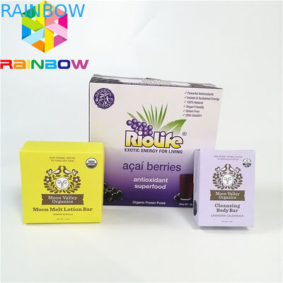 Το πορφυρό επίπεδο ανακυκλώσιμο έγγραφο Κραφτ επιστρώματος κεριών ζάρωσε το τσάι καφέ βαθμού τροφίμων κιβωτίων χαρτονιού φλαούτων κιβωτίων εγγράφου mailer pac