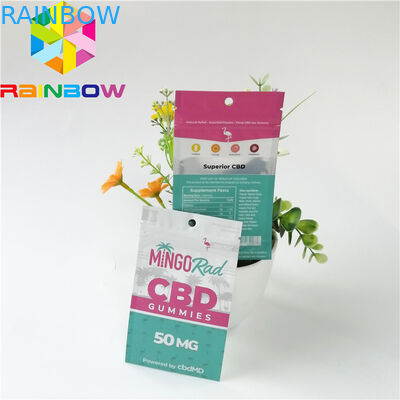 Πλαστικές σακούλες φύλλων αλουμινίου αργιλίου που συσκευάζουν το βοτανικό πακέτο θυμιάματος φερμουάρ τοπ CBD απόδειξης μυρωδιάς