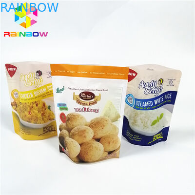 Προσαρμοσμένη πλαστική στάση επάνω στη σακούλα, λογότυπο σακουλών φύλλων αλουμινίου αλουμινίου ανθεκτικό στη θερμότητα